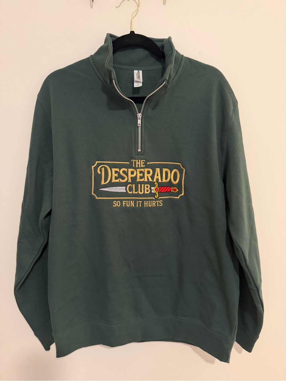 *NWOT* Dungeon Crawler Carl Inspired Quarter-Zip Pullover Sweater